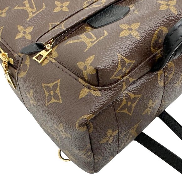 LOUIS VUITTON  Palm Spring Mini Monogram Canvas Backpack Brown - Picture 7 of 11